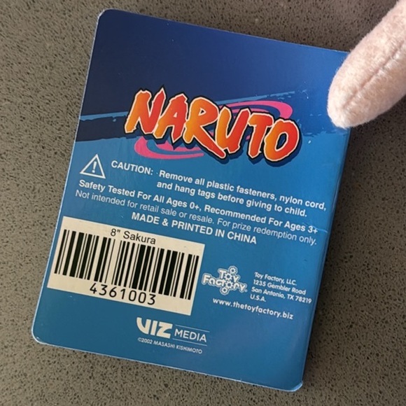 Naruto SAKURA HARUNO Plush Doll Figure / Kawaii / 8” / Limited Edition BRAND NEW - Picture 13 of 15